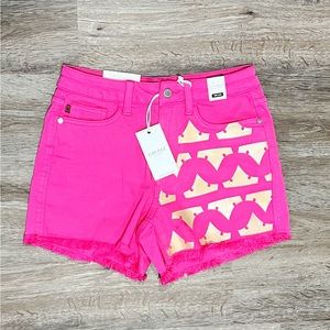 NWT Judy Blue custom Pink Princess Shorts